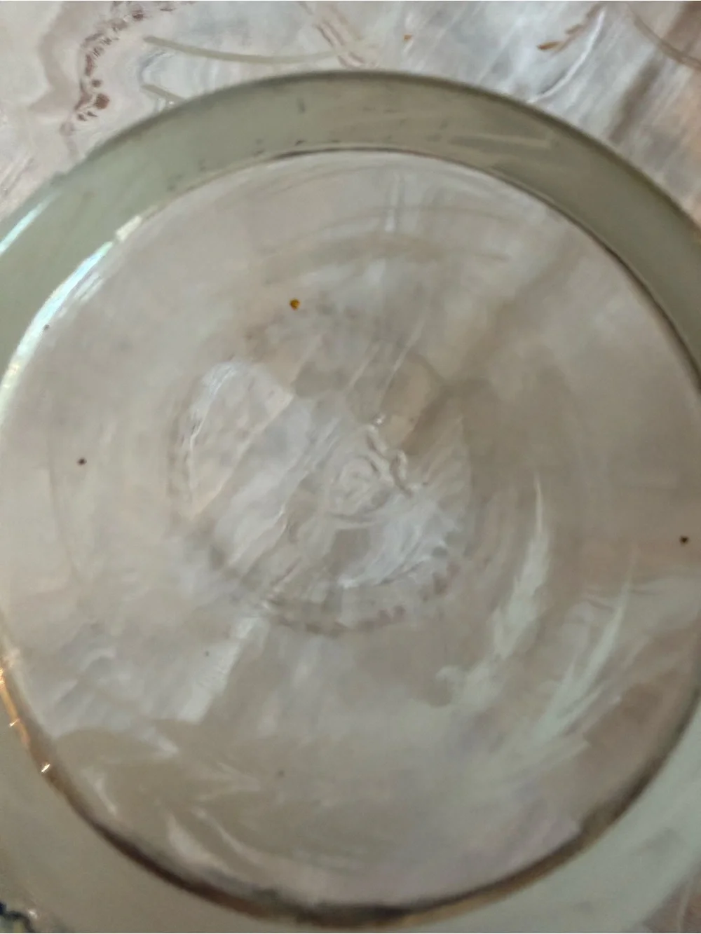 Gold & White Palm Leaf Glass Tumbler Set - 7 Pieces